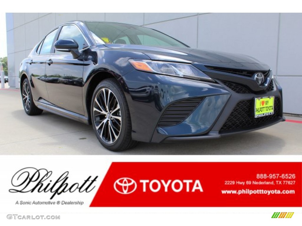 2019 Camry SE - Galactic Aqua Mica / Black photo #1