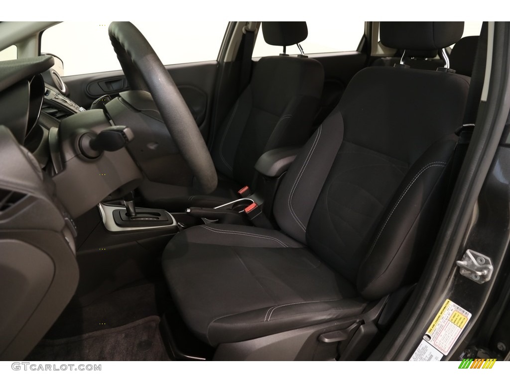 2017 Fiesta SE Hatchback - Magnetic / Charcoal Black photo #5