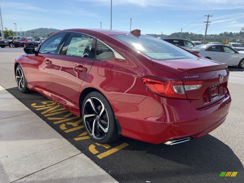 2019 Accord Sport Sedan - San Marino Red / Black photo #5