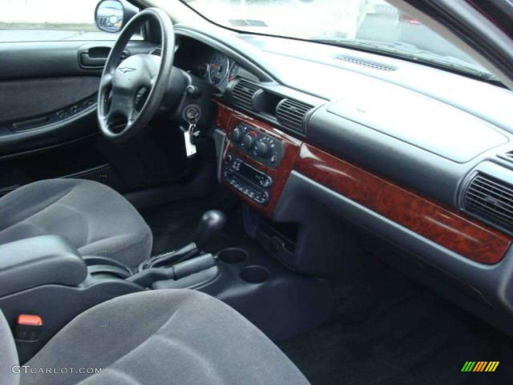 2002 Sebring LX Sedan - Dark Garnet Red Pearl / Dark Slate Gray photo #14