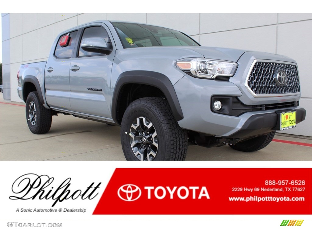 2019 Tacoma TRD Off-Road Double Cab 4x4 - Cement Gray / Black photo #1