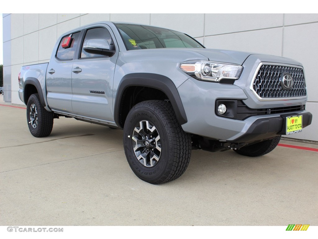 2019 Tacoma TRD Off-Road Double Cab 4x4 - Cement Gray / Black photo #2