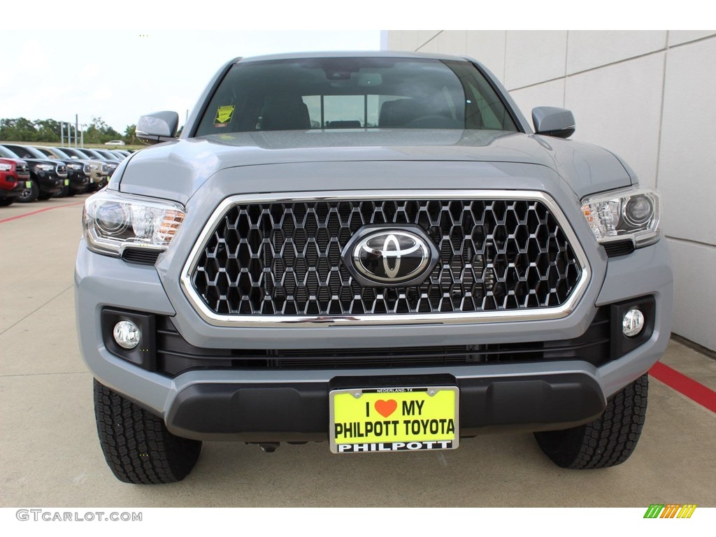 2019 Tacoma TRD Off-Road Double Cab 4x4 - Cement Gray / Black photo #3