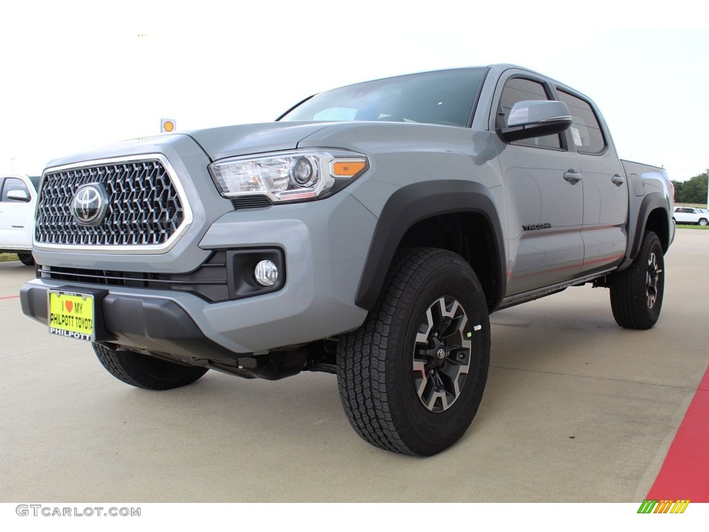2019 Tacoma TRD Off-Road Double Cab 4x4 - Cement Gray / Black photo #4