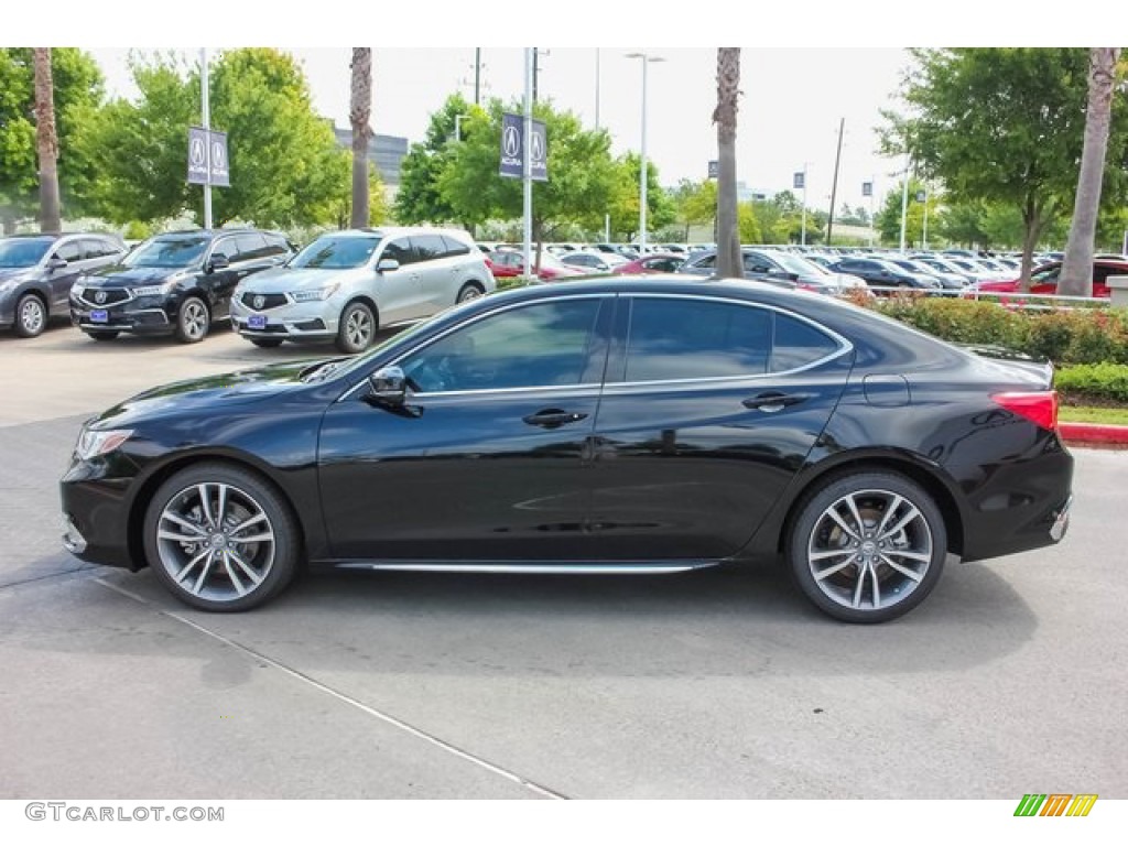 Majestic Black Pearl 2020 Acura TLX V6 Technology Sedan Exterior Photo #134116181