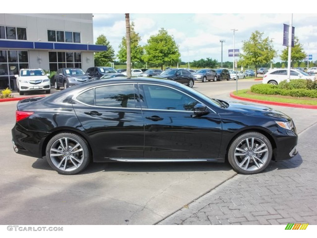 2020 TLX V6 Technology Sedan - Majestic Black Pearl / Parchment photo #8