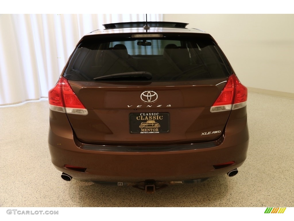 2012 Venza XLE AWD - Sunset Bronze Mica / Ivory photo #19