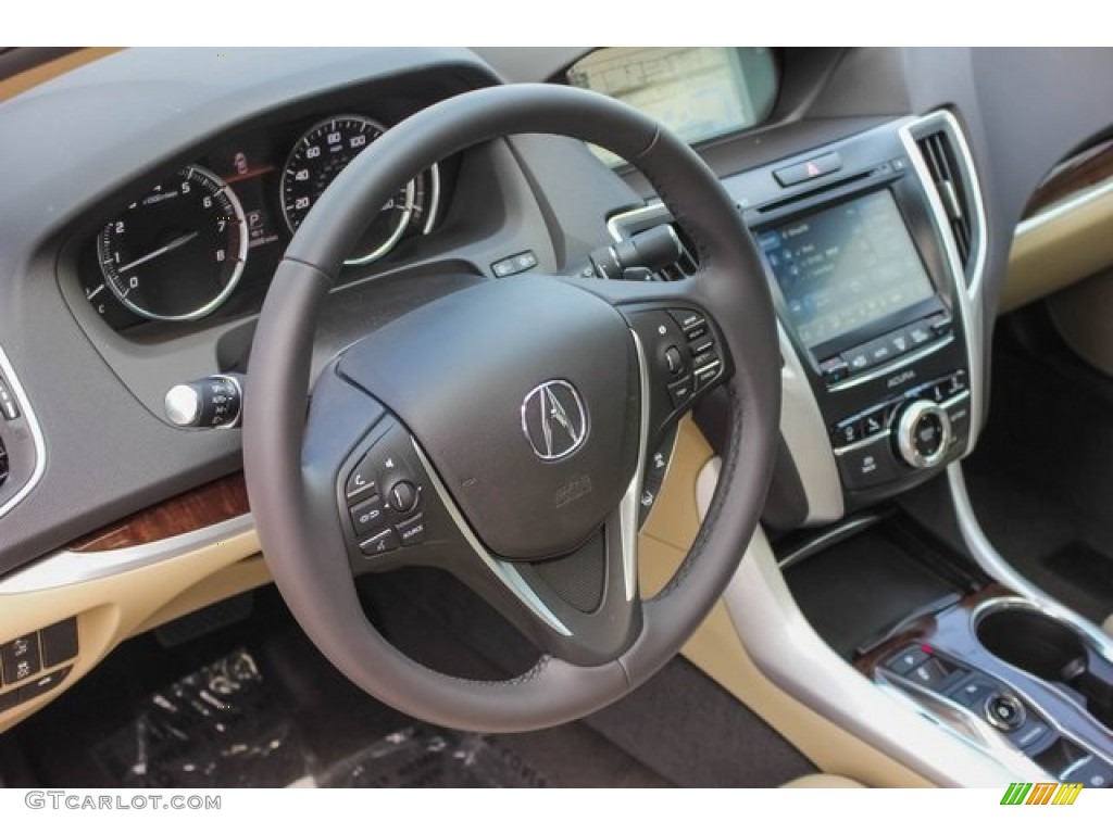 2020 Acura TLX V6 Technology Sedan Parchment Steering Wheel Photo #134116715