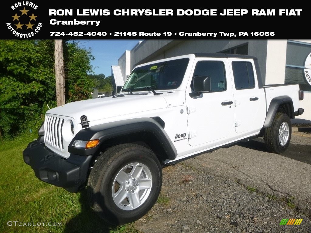 2020 Gladiator Sport 4x4 - Bright White / Black photo #1