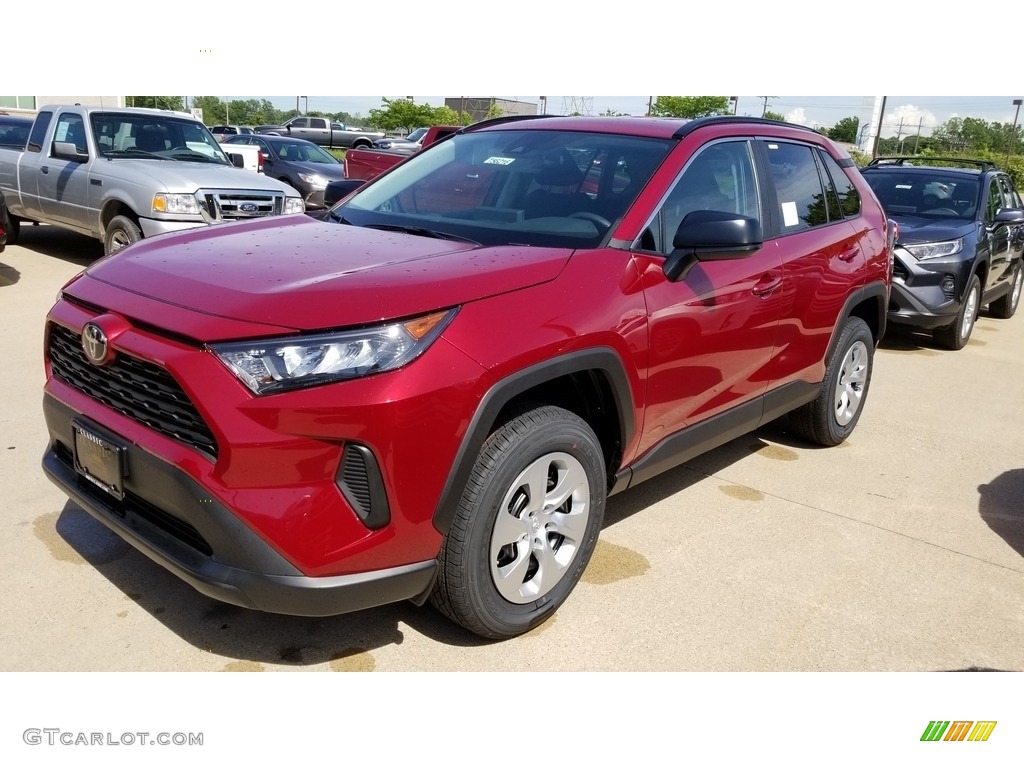2019 RAV4 LE AWD - Ruby Flare Pearl / Black photo #1