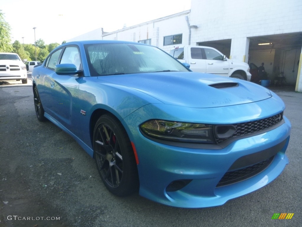 2019 Charger R/T Scat Pack - B5 Blue Pearl / Black photo #4
