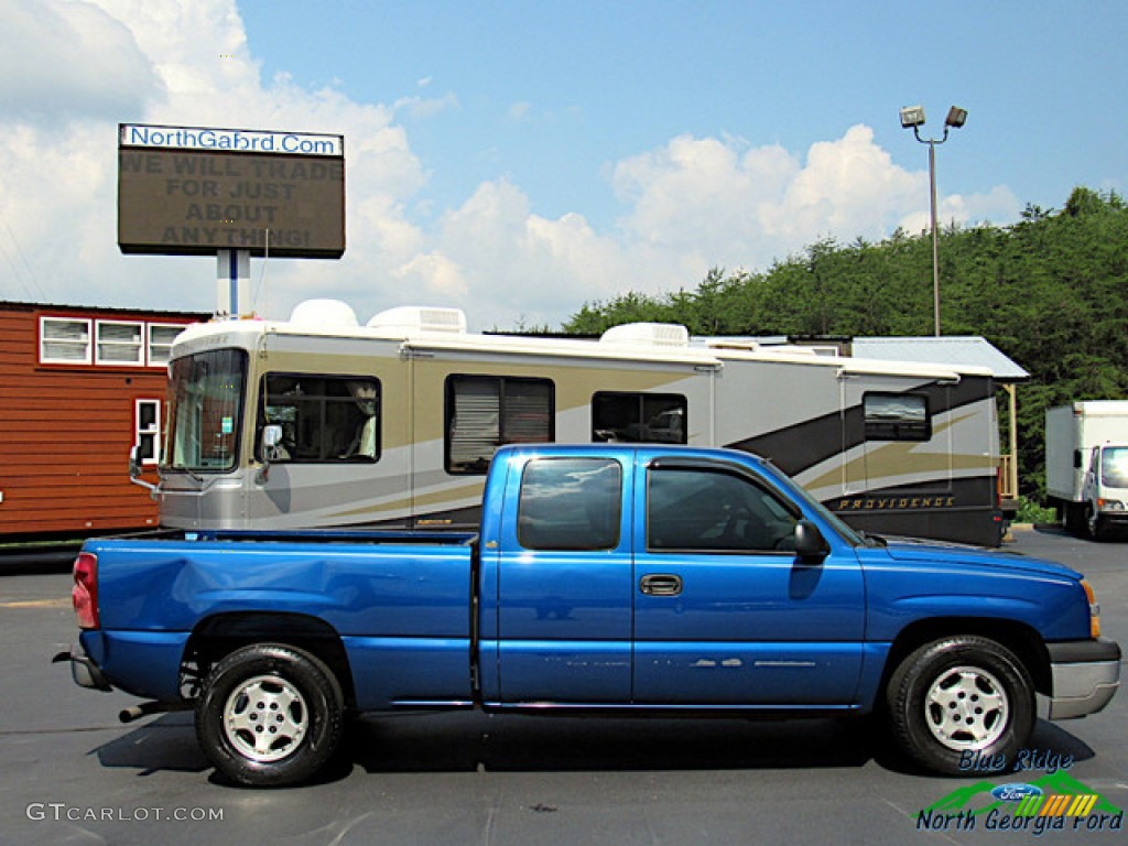 2003 Silverado 1500 Extended Cab - Arrival Blue Metallic / Dark Charcoal photo #7