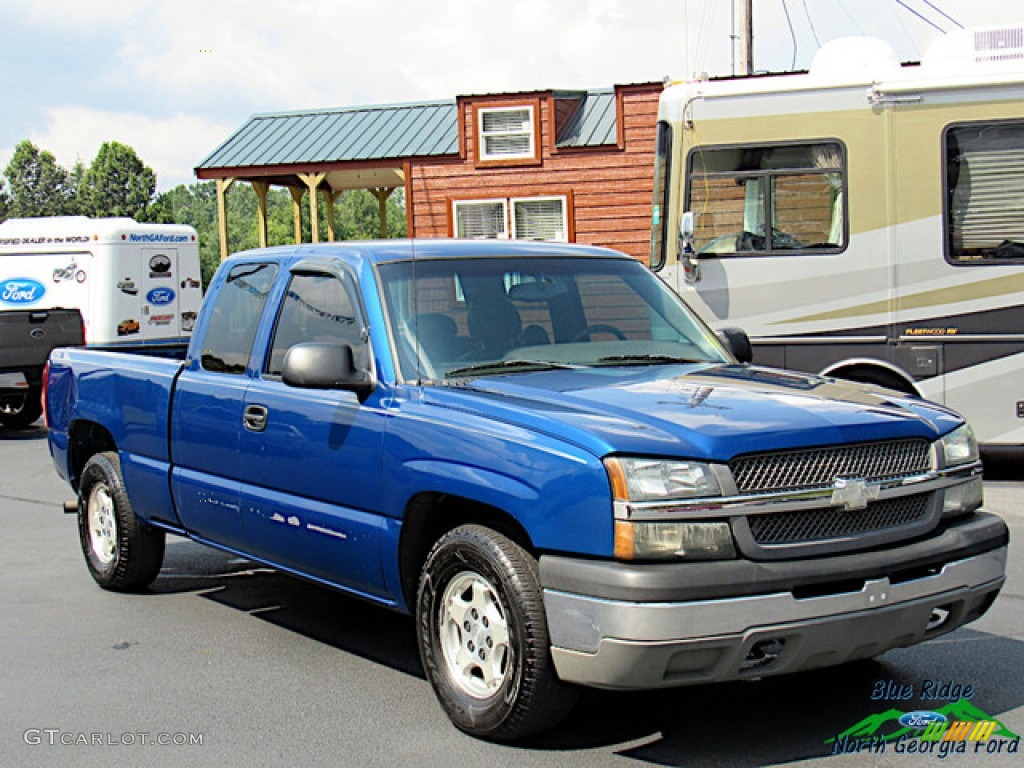 2003 Silverado 1500 Extended Cab - Arrival Blue Metallic / Dark Charcoal photo #8