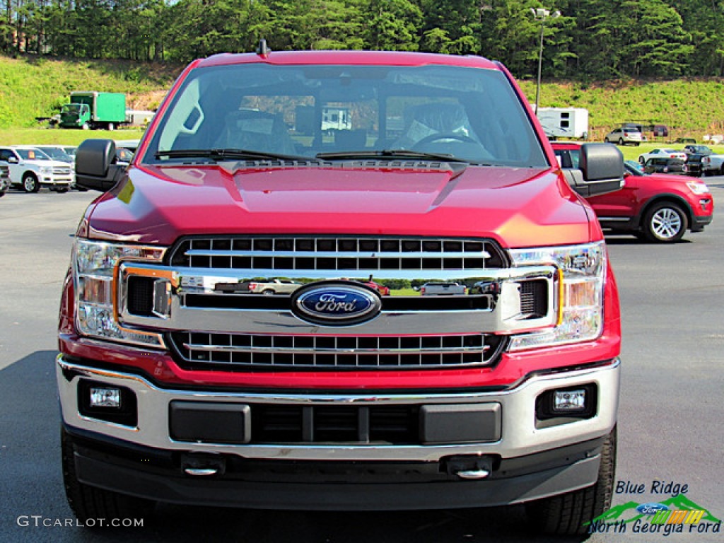 2019 F150 XLT SuperCrew 4x4 - Ruby Red / Earth Gray photo #8