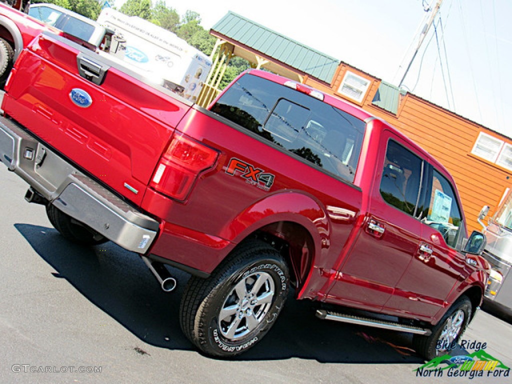 2019 F150 XLT SuperCrew 4x4 - Ruby Red / Earth Gray photo #35