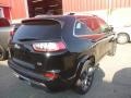 2019 Diamond Black Crystal Pearl Jeep Cherokee Overland 4x4  photo #4