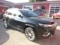 2019 Diamond Black Crystal Pearl Jeep Cherokee Overland 4x4  photo #6