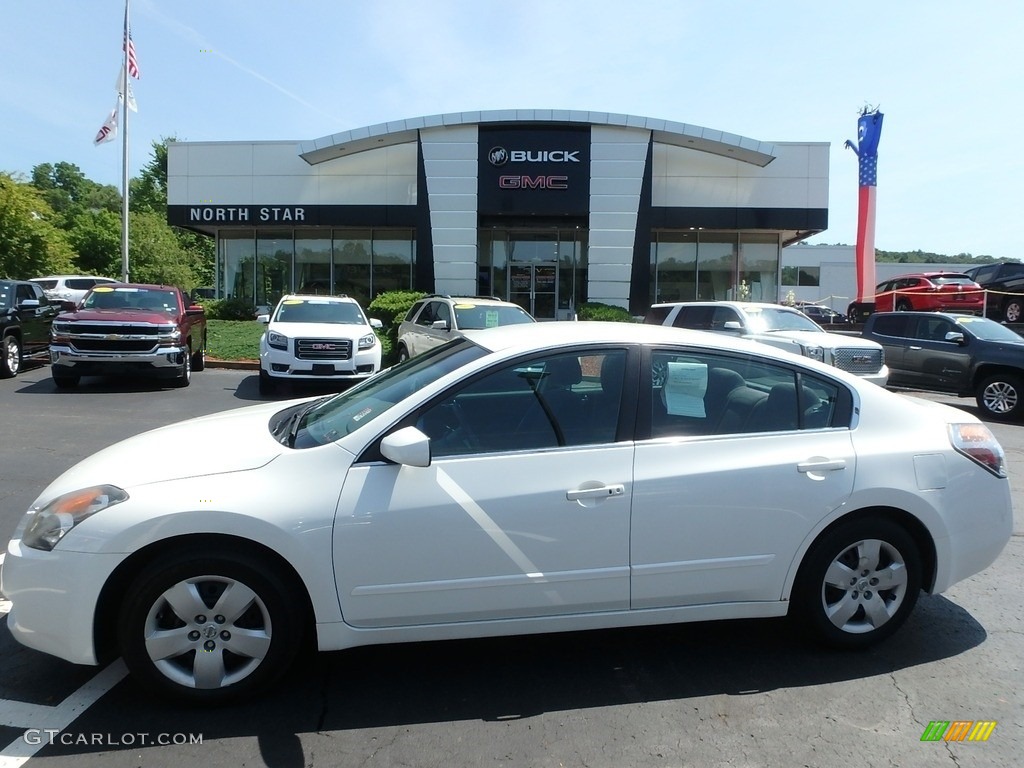 2007 Altima 2.5 S - Winter Frost Pearl / Charcoal photo #1