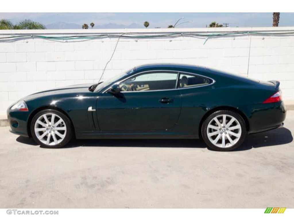 2007 XK XK8 Coupe - British Racing Green / Caramel photo #8