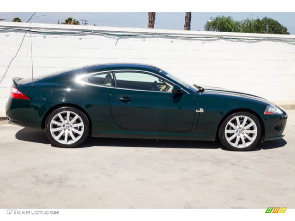 2007 XK XK8 Coupe - British Racing Green / Caramel photo #12