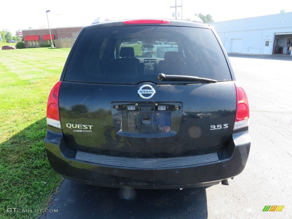 2008 Quest 3.5 S - Galaxy Black Metallic / Gray photo #11