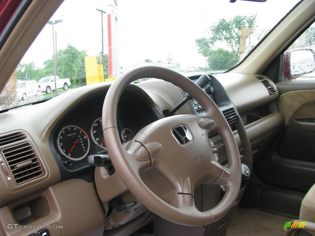 2003 CR-V EX 4WD - Chianti Red Pearl / Saddle photo #9