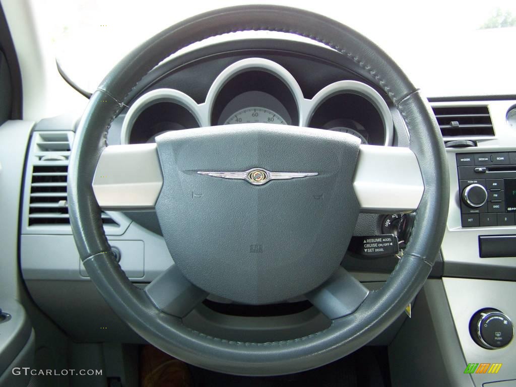 2007 Sebring Touring Sedan - Brilliant Black Crystal Pearl / Dark Slate Gray/Light Slate Gray photo #16