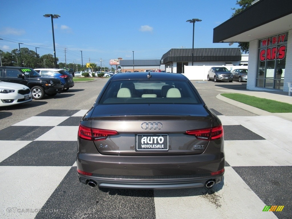 2017 A4 2.0T Premium Plus quattro - Argus Brown Metallic / Atlas Beige photo #4
