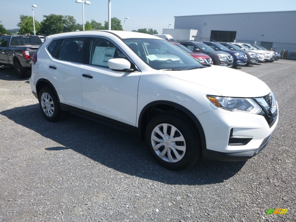 Glacier White 2019 Nissan Rogue S AWD Exterior Photo #134134847