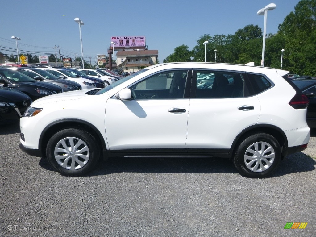 Glacier White 2019 Nissan Rogue S AWD Exterior Photo #134134946