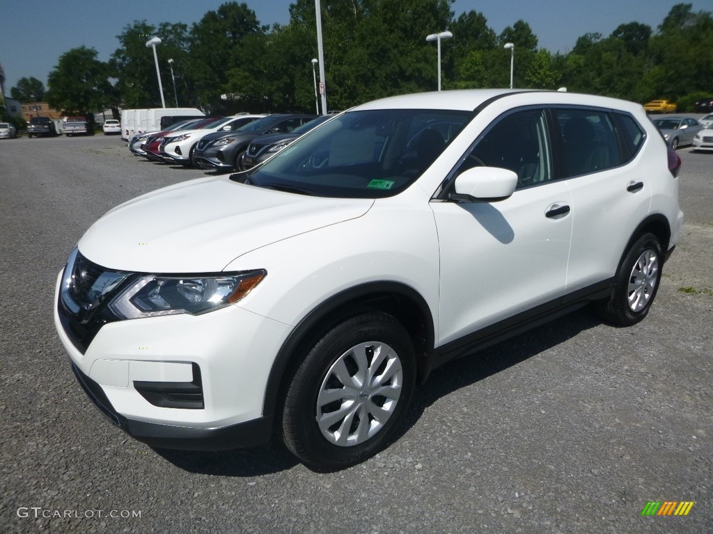 Glacier White 2019 Nissan Rogue S AWD Exterior Photo #134134964