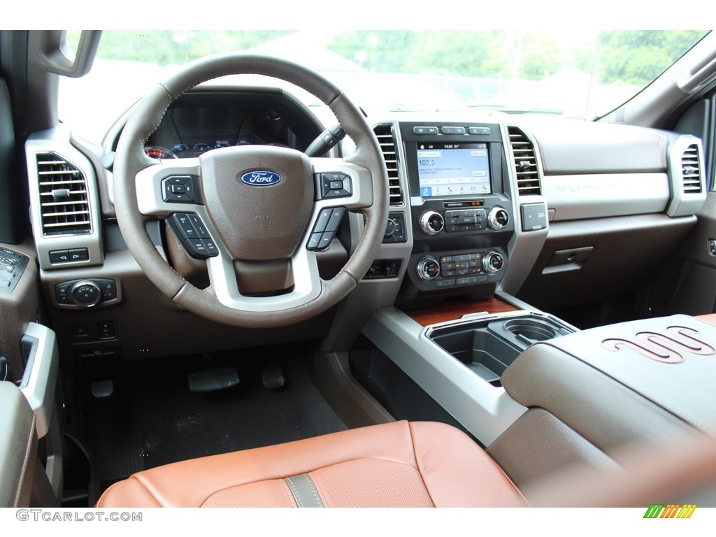 2019 Ford F250 Super Duty King Ranch Crew Cab 4x4 King Ranch Java Dashboard Photo #134135615