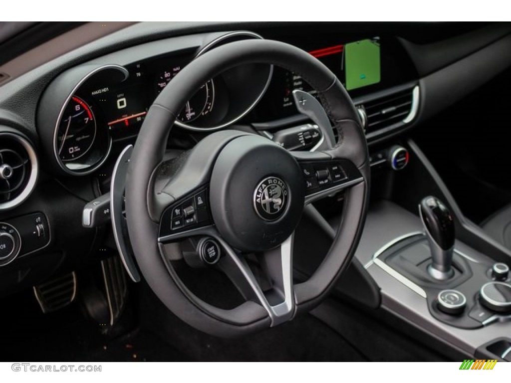 2017 Giulia Ti RWD - Vesuvio Gray Metallic / Black photo #38