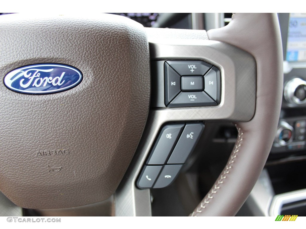 2019 Ford F250 Super Duty Limited Crew Cab 4x4 Camelback Steering Wheel Photo #134135921