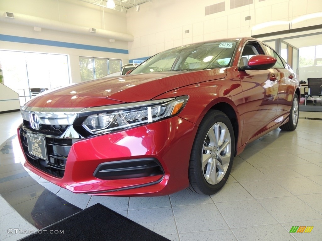 2019 Accord LX Sedan - Radiant Red Metallic / Ivory photo #1