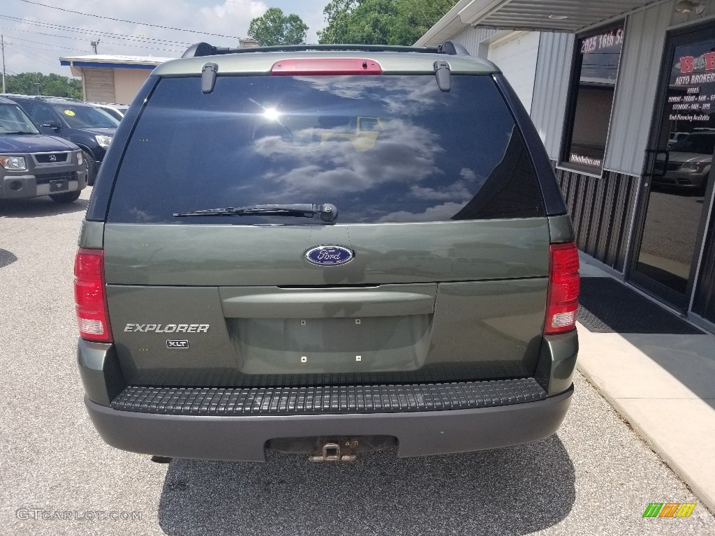 2003 Explorer XLT 4x4 - Aspen Green Metallic / Graphite Grey photo #4