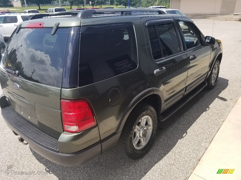 2003 Explorer XLT 4x4 - Aspen Green Metallic / Graphite Grey photo #5