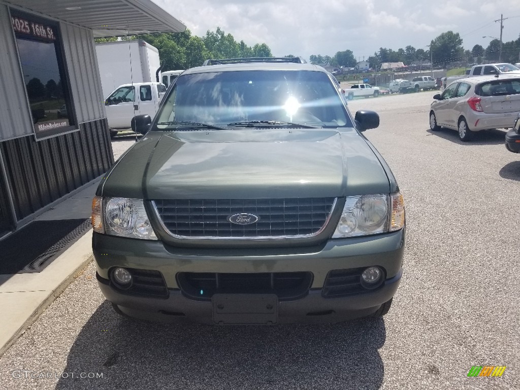 2003 Explorer XLT 4x4 - Aspen Green Metallic / Graphite Grey photo #7