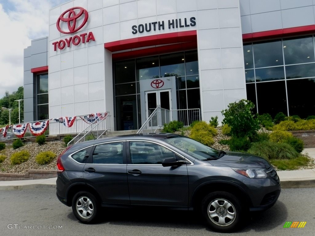 2014 CR-V LX AWD - Polished Metal Metallic / Gray photo #2