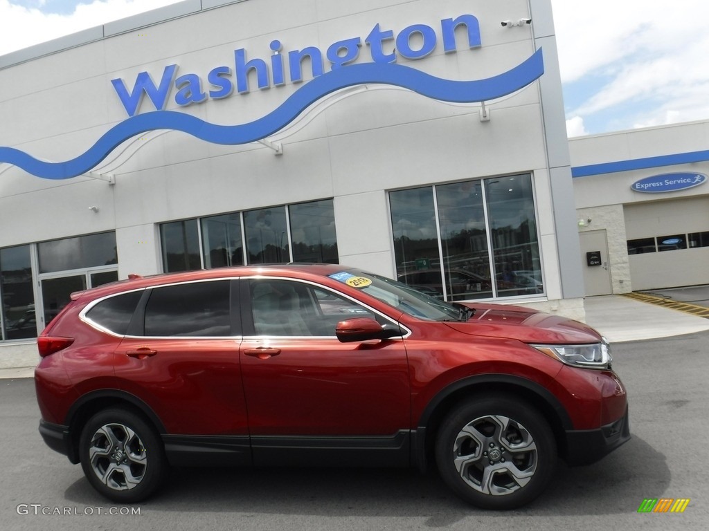 2018 CR-V EX AWD - Molten Lava Pearl / Ivory photo #2