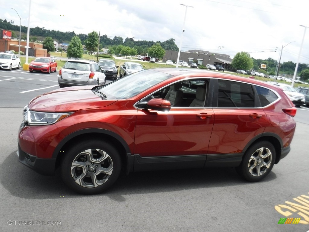 2018 CR-V EX AWD - Molten Lava Pearl / Ivory photo #6