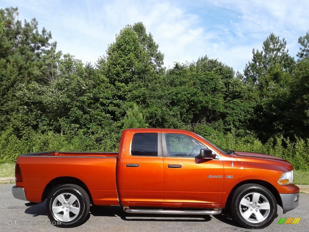 2009 Ram 1500 SLT Quad Cab - Sunburst Orange Pearl / Dark Slate Gray photo #5