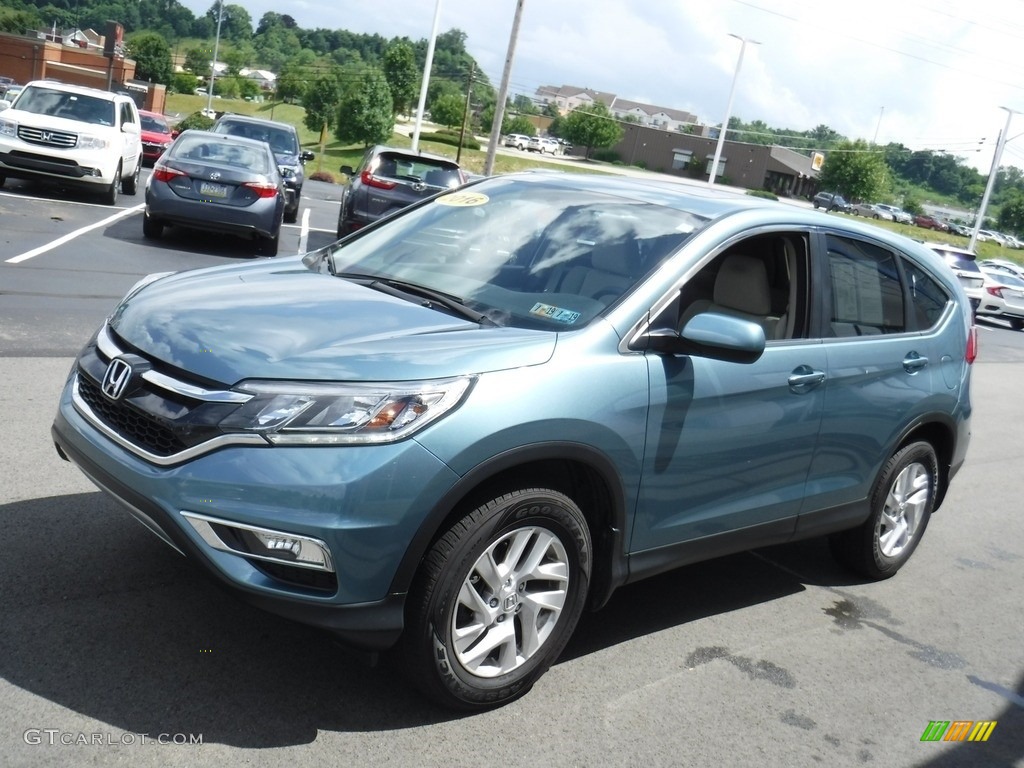 2016 CR-V EX AWD - Mountain Air Metallic / Beige photo #6