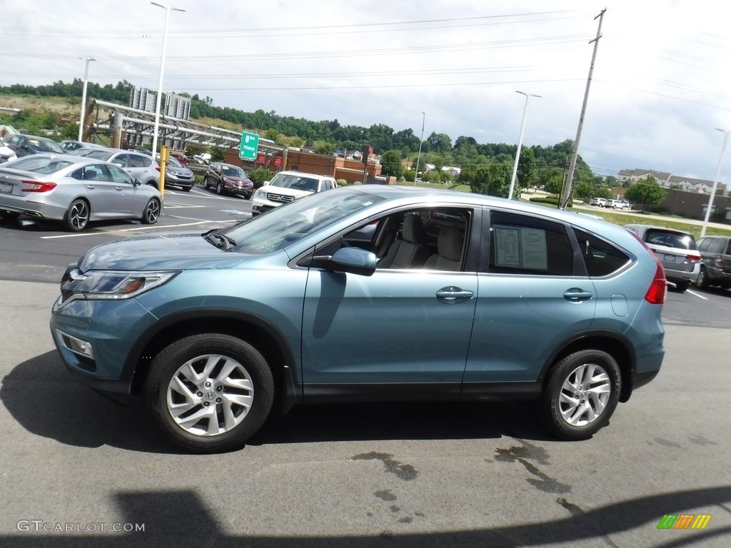 2016 CR-V EX AWD - Mountain Air Metallic / Beige photo #7