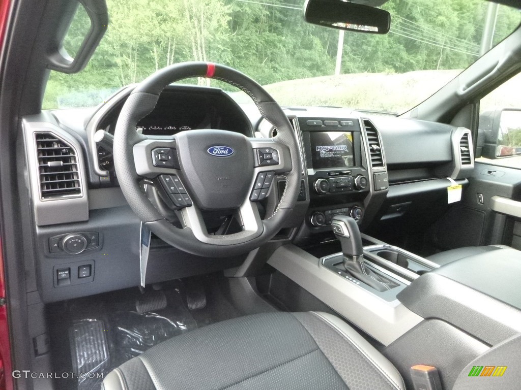 Black Interior 2019 Ford F150 SVT Raptor SuperCab 4x4 Photo #134150719