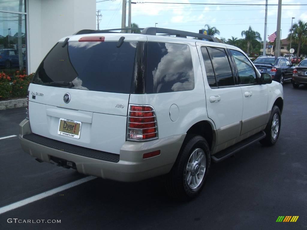 2005 Mountaineer V6 AWD - Oxford White / Medium Dark Parchment photo #6