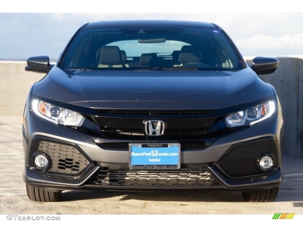 2019 Civic EX Hatchback - Polished Metal Metallic / Black/Ivory photo #3