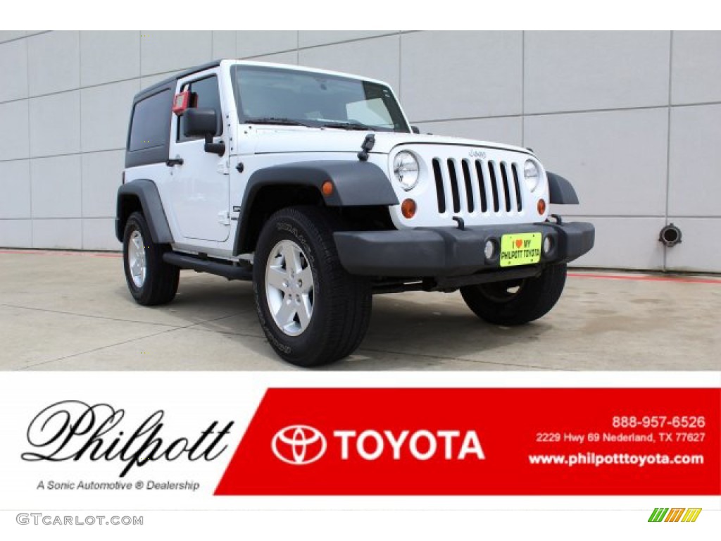 2012 Wrangler Sport 4x4 - Bright White / Black photo #1
