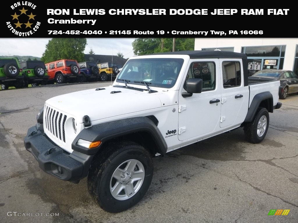 2020 Gladiator Sport 4x4 - Bright White / Black photo #1