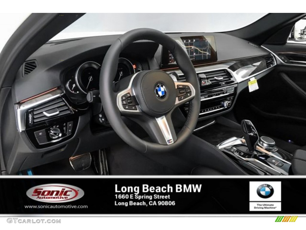 2019 5 Series 540i Sedan - Alpine White / Black photo #4